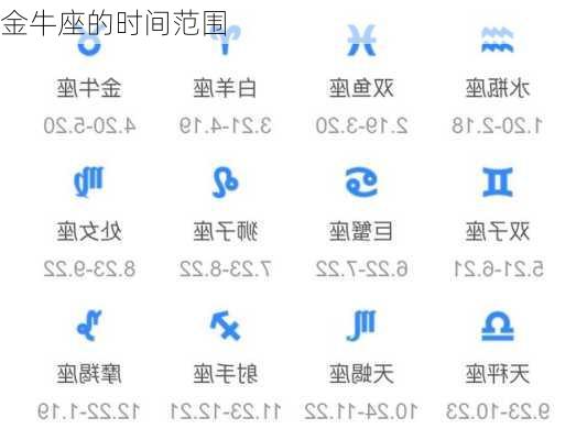 金牛座的时间范围-第2张图片-滋味星座网