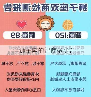 狮子座的智商多少?