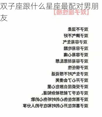 双子座跟什么星座最配对男朋友-第2张图片-滋味星座网