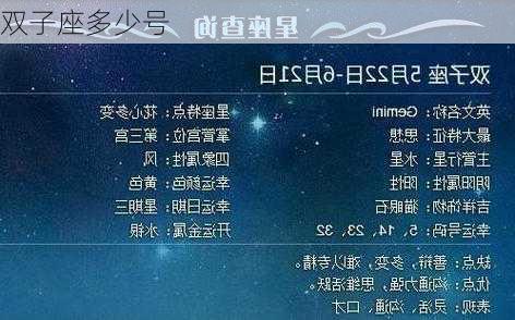 双子座多少号-第2张图片-滋味星座网