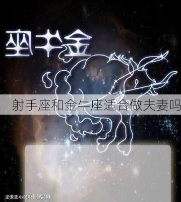 射手座和金牛座适合做夫妻吗-第2张图片-滋味星座网