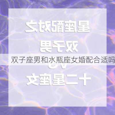 双子座男和水瓶座女婚配合适吗-第3张图片-滋味星座网