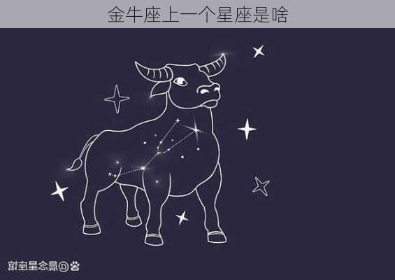 金牛座上一个星座是啥