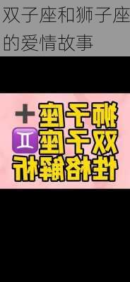 双子座和狮子座的爱情故事-第2张图片-滋味星座网