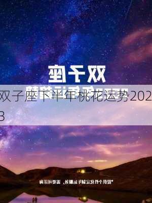 双子座下半年桃花运势2023-第3张图片-滋味星座网