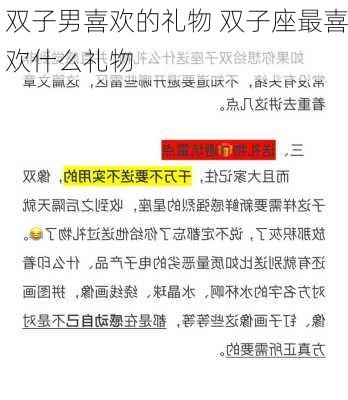 双子男喜欢的礼物 双子座最喜欢什么礼物-第2张图片-滋味星座网