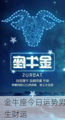 金牛座今日运势男生财运-第3张图片-滋味星座网