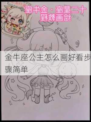 金牛座公主怎么画好看步骤简单