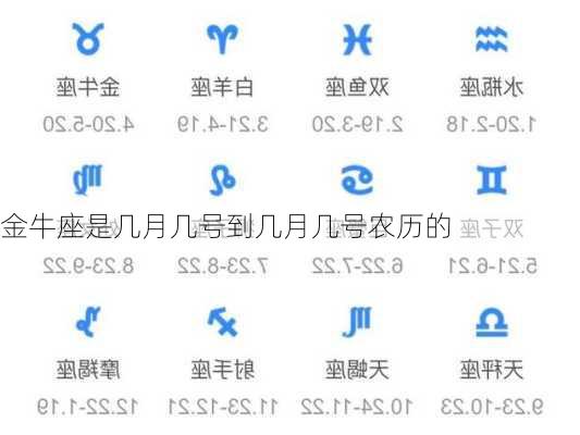 金牛座是几月几号到几月几号农历的-第3张图片-滋味星座网