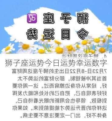 狮子座运势今日运势幸运数字-第2张图片-滋味星座网