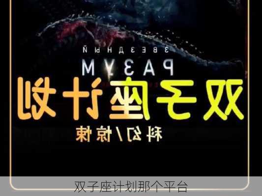 双子座计划那个平台-第2张图片-滋味星座网