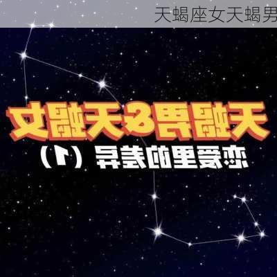 天蝎座女天蝎男-第3张图片-滋味星座网