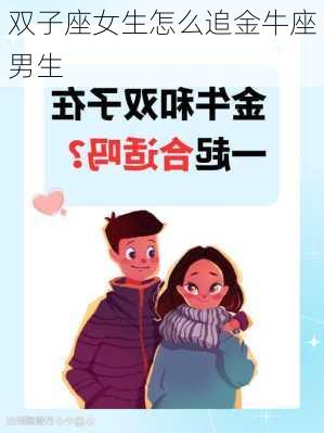 双子座女生怎么追金牛座男生-第2张图片-滋味星座网