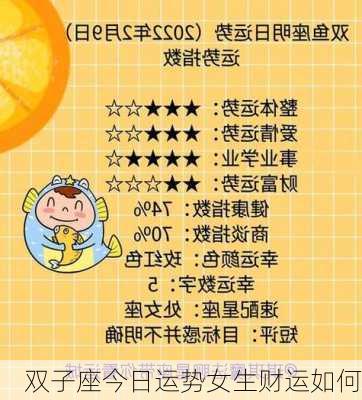 双子座今日运势女生财运如何-第3张图片-滋味星座网